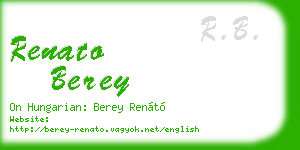 renato berey business card